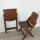 Folding chairs in US armed wood