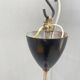 Hanging Pendant Lamp with Round Glass Shade