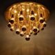 XXL Sputnik ceiling light in brass, Space Age design, 1970.