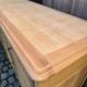 Louis XV buffet stripped in solid cherry wood 1970 165cm