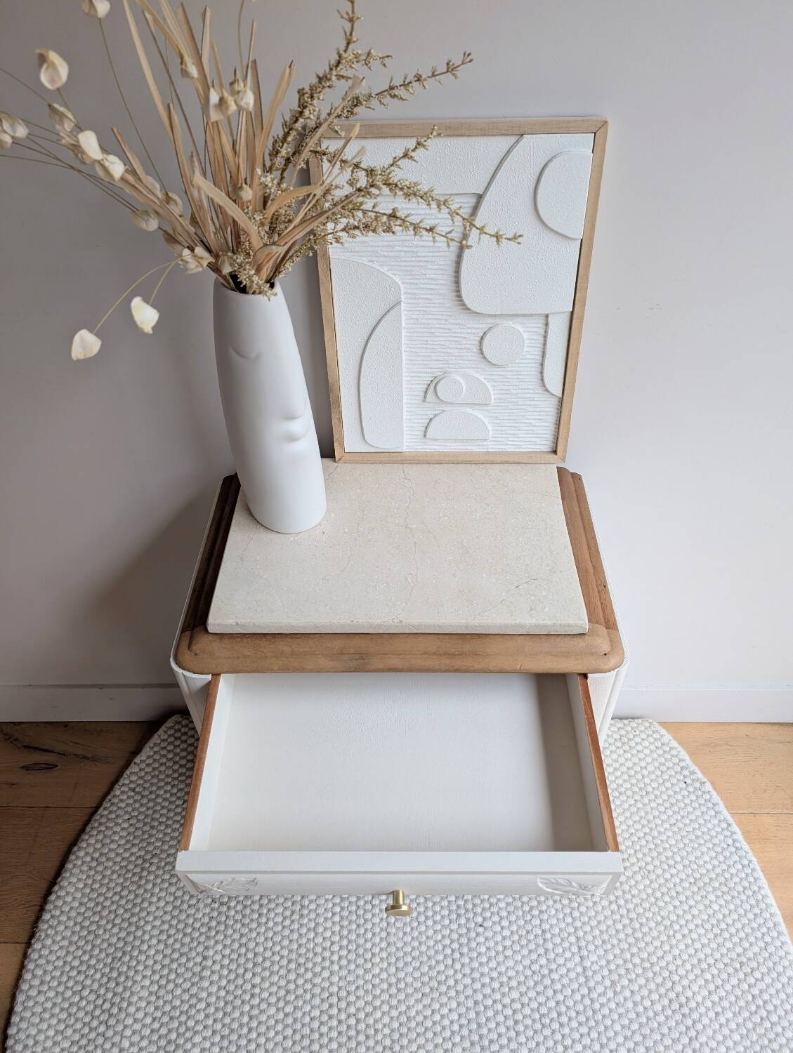 Pair of revisited 1930s bedside tables