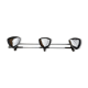 Triple patère chromée