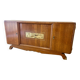 Mid-century vintage Scandinavian 1950s Art Deco Parisian sideboard oak wood