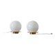 Lampes de table style 'Tessuto' design Paolo Venini Italie set de 2