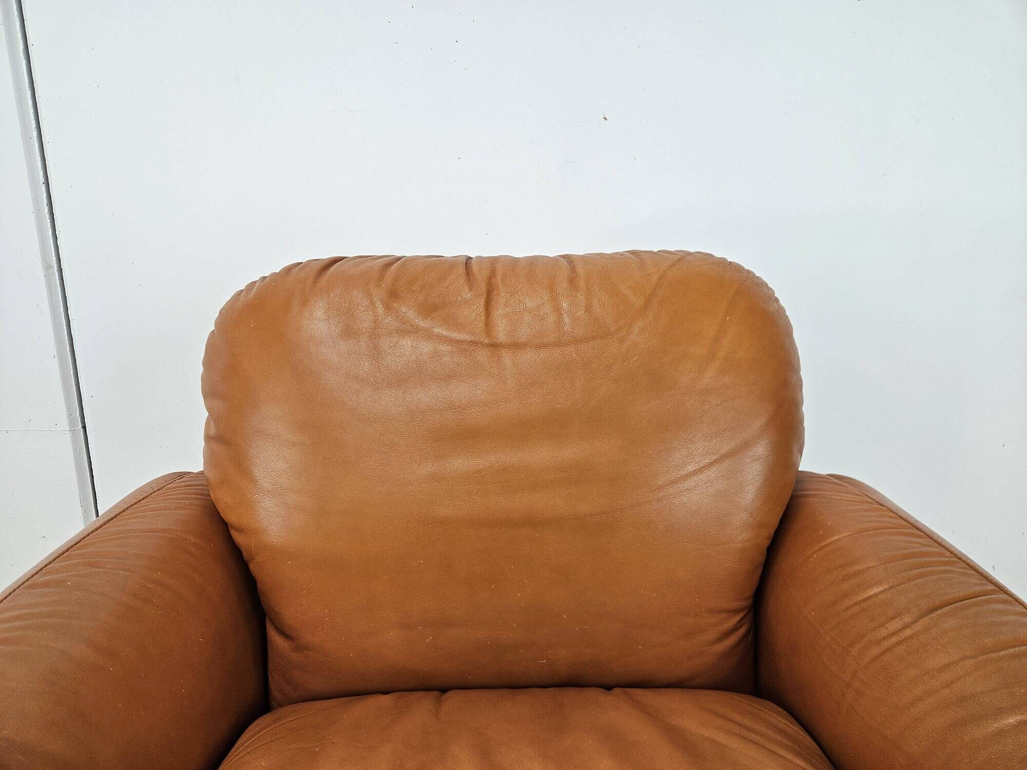 "Piumotto" leather armchair by Arrigo Arrigoni for Busnelli, 1970