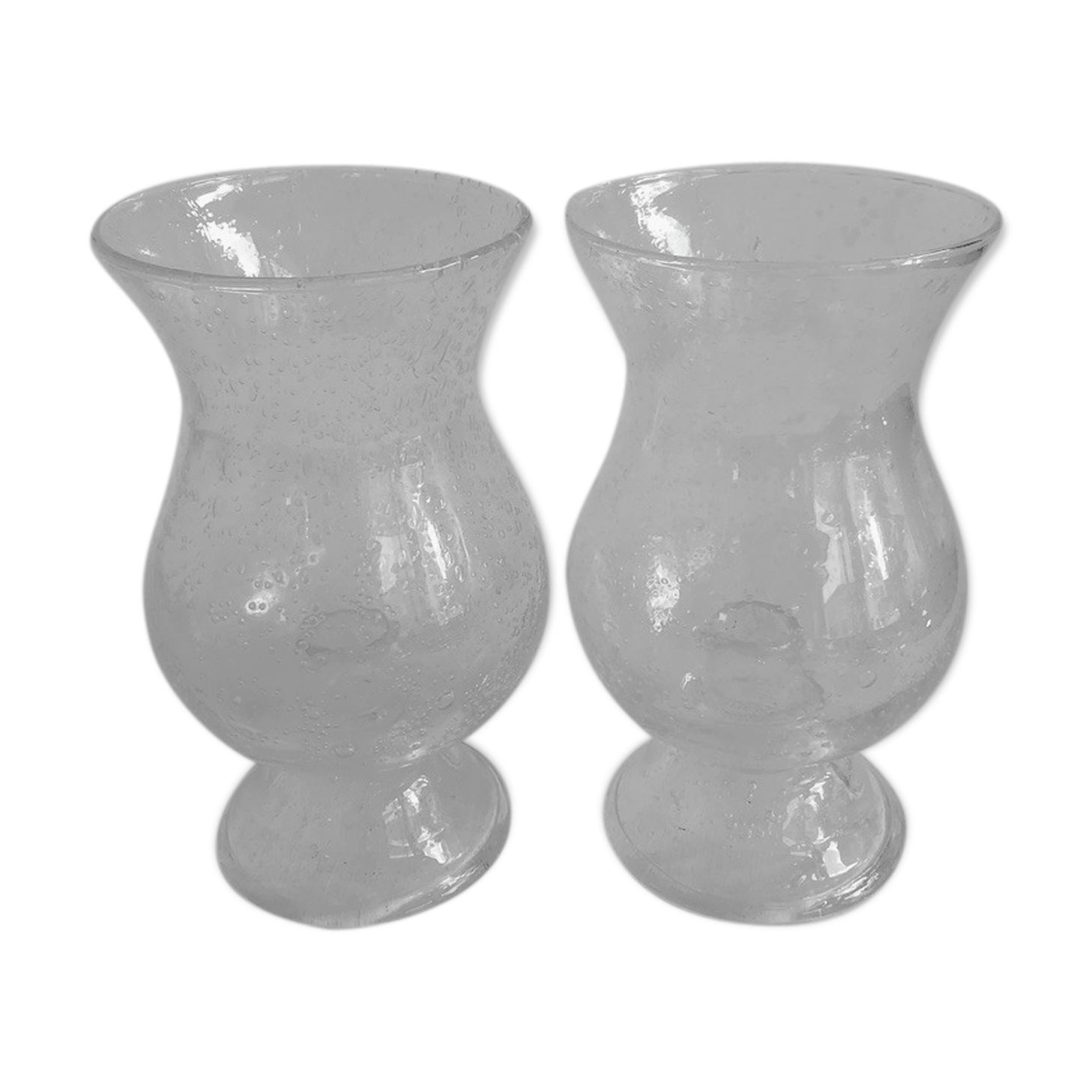 Set of 2 Biot glass photophores