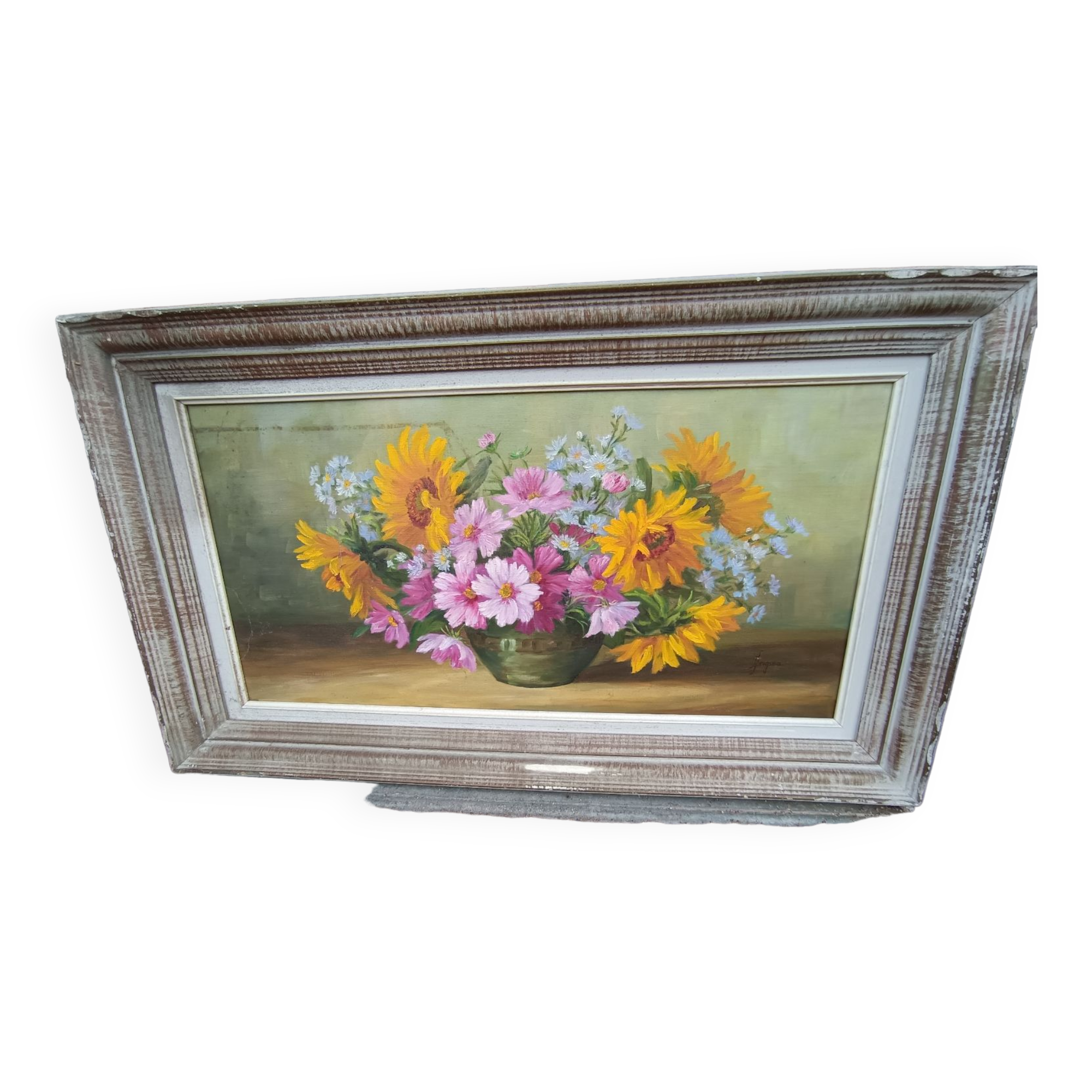 Painting by Jody Bergsma painting on canvas depicting flowers