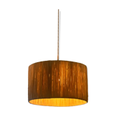 Suspension abat-jour raphia beige naturel rotin - D30 cm