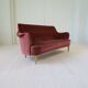 "Samsas" canapé in rare velvet by Carl Malmsten from the mid-century, Sweden, 1960s.