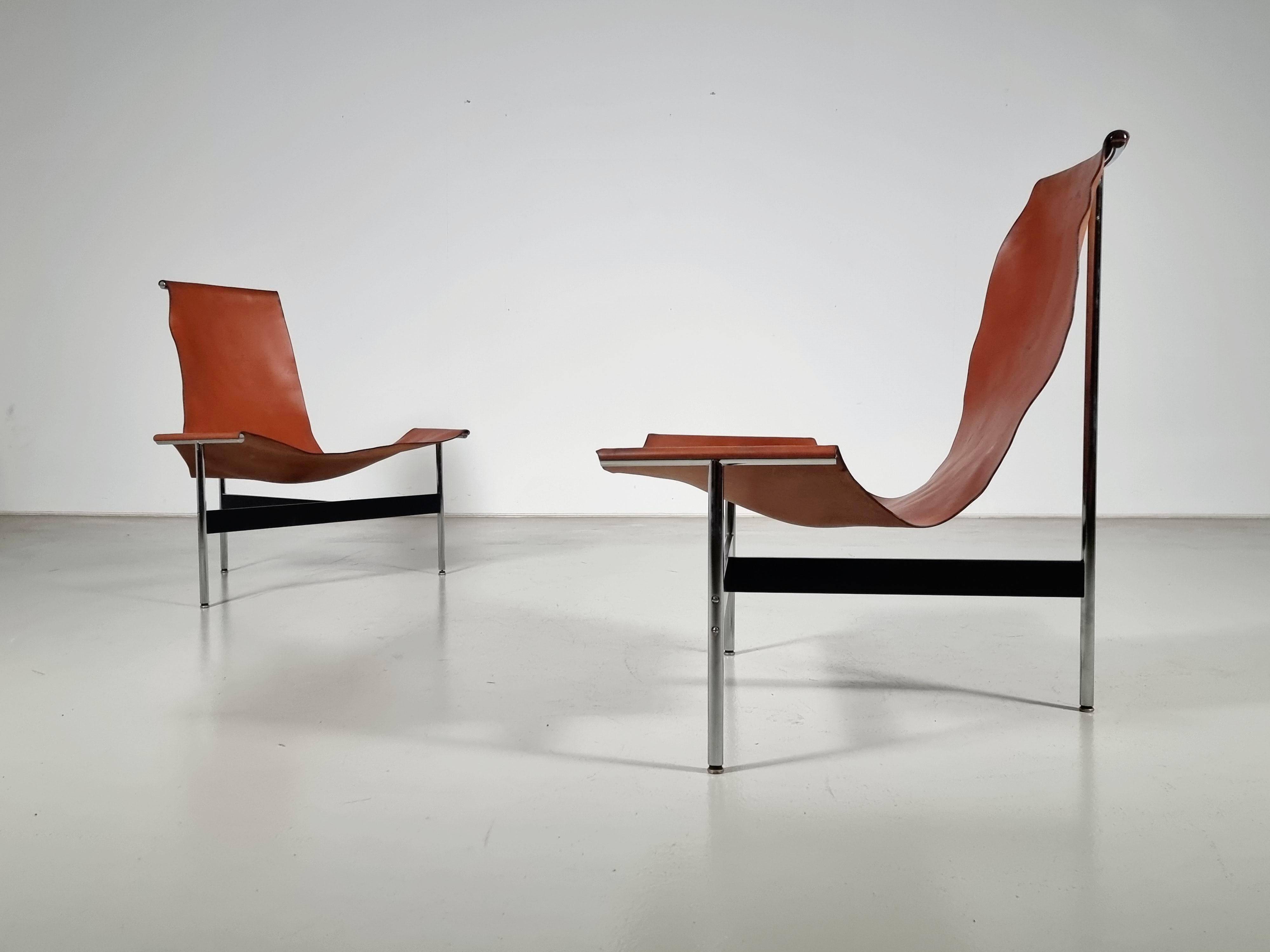 'T3LC' armchairs by Katavolos, Littell and Kelley for Laverne International, 1950s.