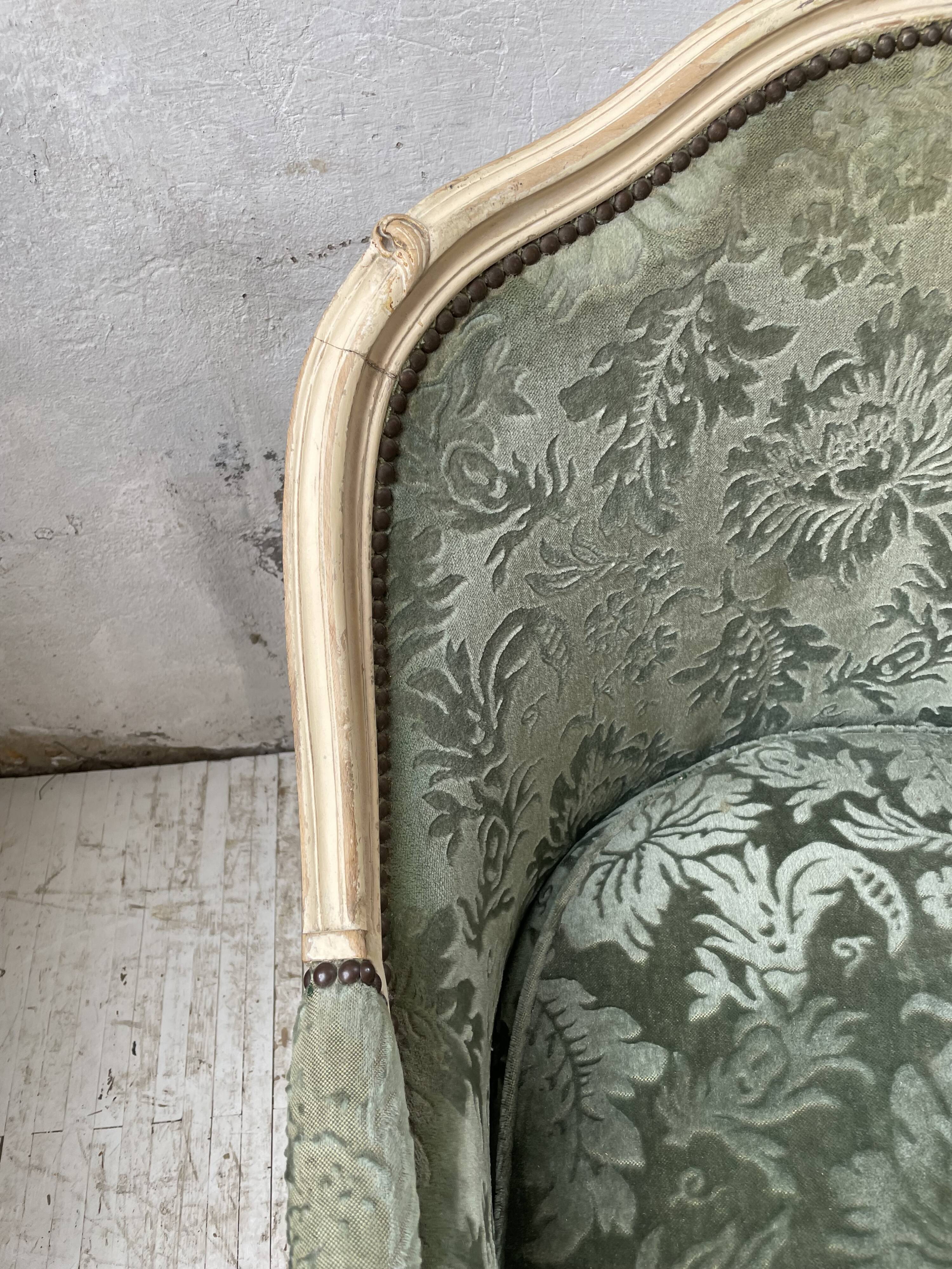 Louis XV shepherdess armchair