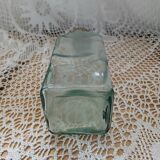 Glass carafe with floral pattern