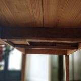 Farmhouse table in solid oak and pine, raw, washed, 212x93