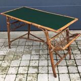 Vintage rattan and wicker desk