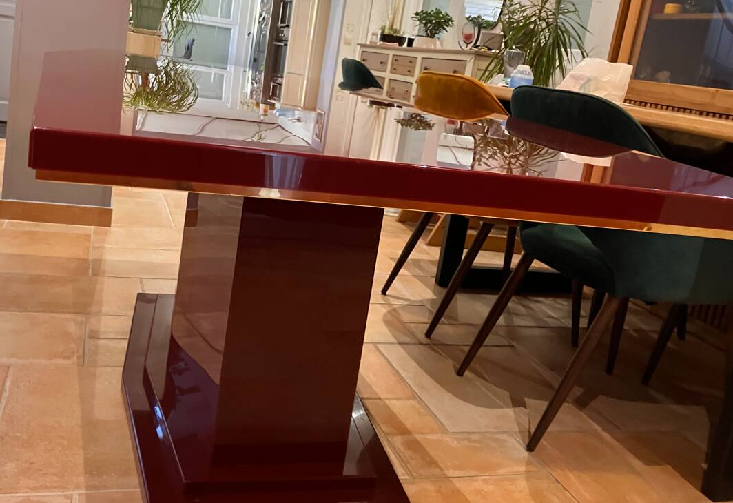 Vintage Bordeaux dining table Eric Maville