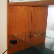 Danish Teak Shelving Unit with Bar Cabinet, 1970s