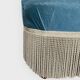 Paire de fauteuils crapaud velours bleu 1970