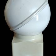 Vintage design table lamp Erco white metal