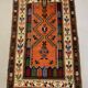 Vintage turkish anatolian rug 190x120 cm, tribal boho red, blue, black, green