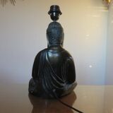 Italian "Buddha" lamp in polychrome plaster 70s