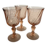 Set of 3 Rosaline stem glasses