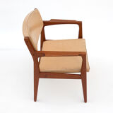 Danish Modern Teak & Leather Armchair by Erik Buck for Ørum Møbelfabrik
