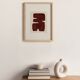 "Maori" brown painting on paper signed eawy