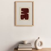 "Maori" brown painting on paper signed eawy