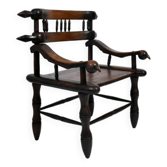 Pair of African armchairs, XXth c.