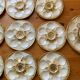Oyster service Longchamp 12 plates + 1 dish
