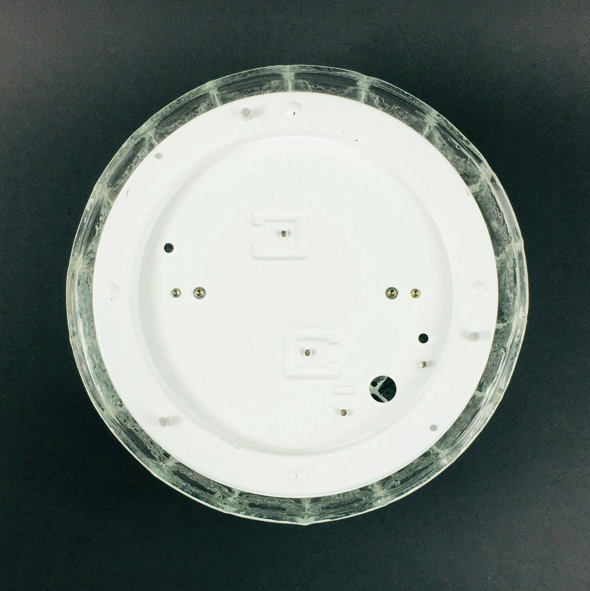 Mid-Century Glass Ceiling Light from Limburg, Germany, 1970s