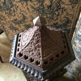 Weathered cast iron heater
