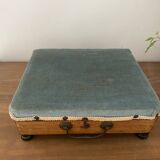 Old hot water bottle foot rest, heater