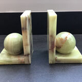 Pair of Art Deco style onyx bookends
