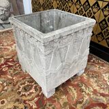 Cache-pot époque art déco en ciment signé « louis lonati dijon »