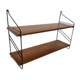 Vintage teak wood wall shelf wall rack