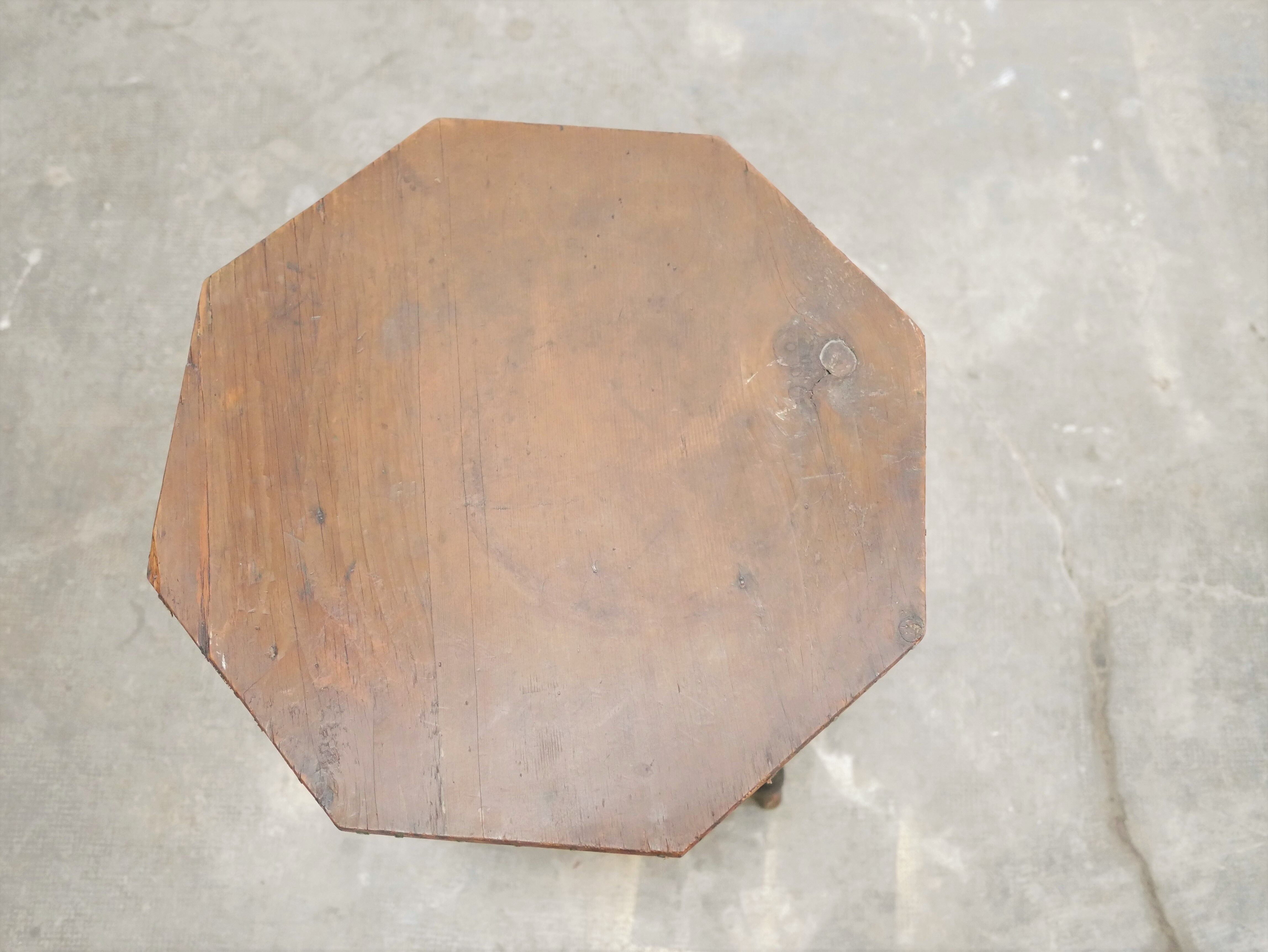 Vintage tripod side table