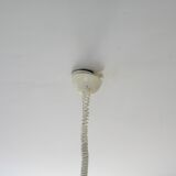 Pair of Cinea suspensions, Leucos workshop, handmade in Murano, design Giusto Toso, circa 197