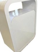 Commode vintage blanche incurvée