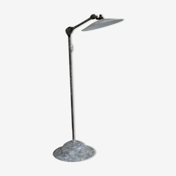 Adjustable gray metal lamp