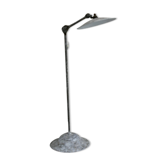 Adjustable gray metal lamp