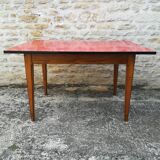 Oak table, formica top