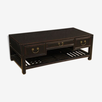 Chinese coffee table black lacquered wood