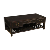 Chinese coffee table black lacquered wood