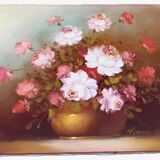 1970s Robert Cox (1934-2001) Oil painting on canvas "The Bouquet"