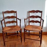 Paire de fauteuils de nourrice, style provençal 19ème siècle