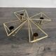 Scandinavian vintage design gold candelabra