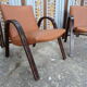 Pair of bow wood Steiner chairs