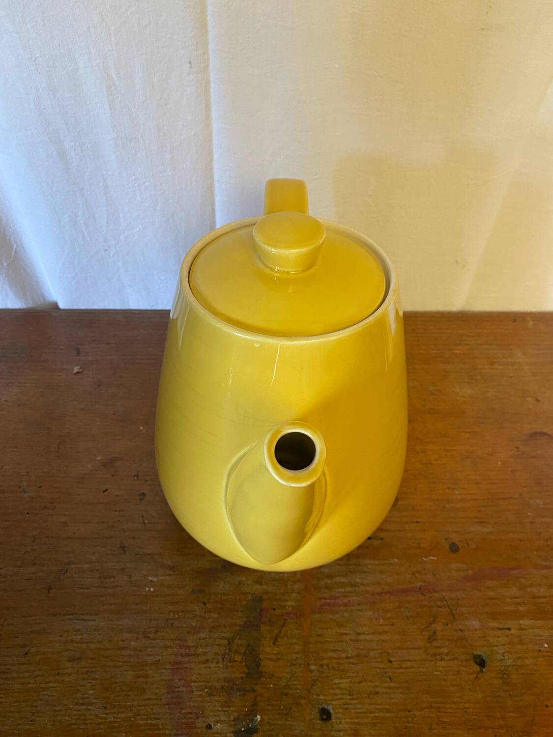 Villeroy & boch antique teapot yellow ceramic vintage