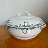 Saint-Amand iron earth flat soup tureen
